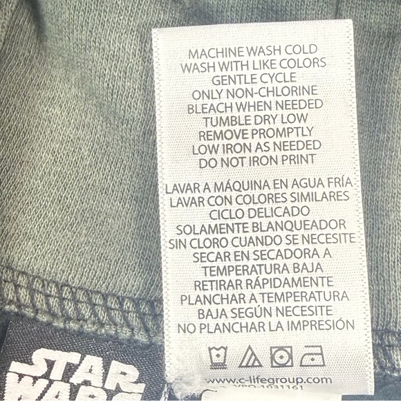 STAR WARS Boys' Darth Vader Zip Up Hoodie Jacket Empire Character Sci-Fi Size 5 - Picture 7 of 7